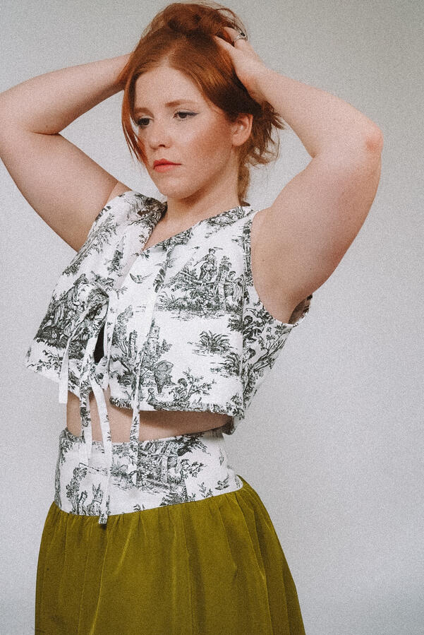 Handmade/custom top and skirt. Handmade/custom top and skirt.